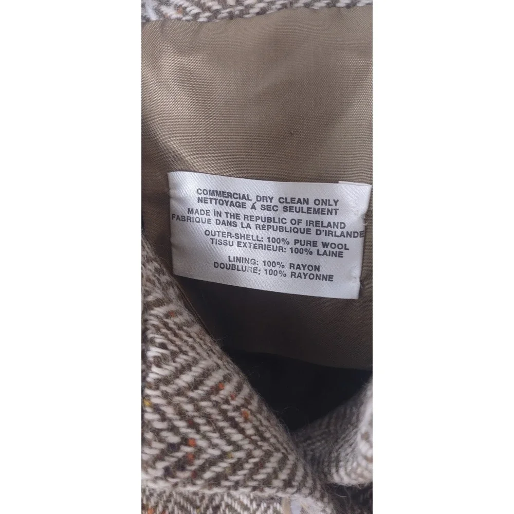 Vintage Wool Coat Jimmy Hourihan Quiet Luxury Tailored Fit Women's M Timeless